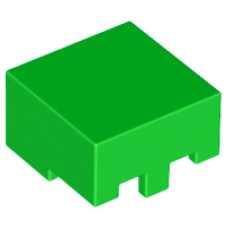 LEGO 19730 Bright Green Minifigure, Headgear Helmet Rectangular (Minecraft), 34091 (losse stenen 26-1)*P